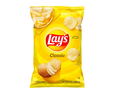 Delicious Lay&rsquo;s Potato Chips, Classic, 8 oz Bag